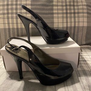 Free Press Black Heels Size 9.5